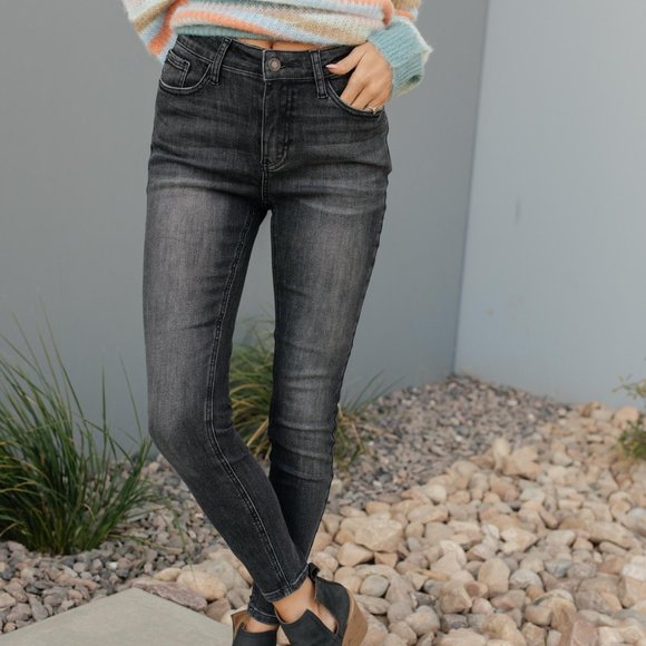 Judy Blue Denim - Judy Blue Faded Black Skinny Jeans Like New